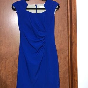 Royal blue fitted dress